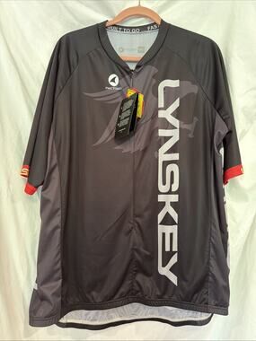 NEW Pactimo Lynskey Cycling Jersey Men's 5XL Full Zip Black Biking Performance